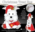 3D Christmas Treat Box Gift Set Mini Kit - Little Westie Dog