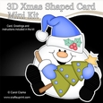 3D Shaped Christmas Card Kit - Snowball Sam has an Xmas Tree