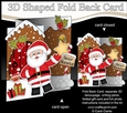 3D Shaped No-Hole Fold Back Christmas Card Mini Kit - Santa has an Xmas Star