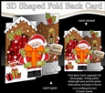 3D Shaped No-Hole Fold Back Christmas Card Mini Kit - Santa has an Xmas Present