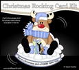3D Shaped Rocking Christmas Card Mini Kit - Rudolph has Xmas Presents