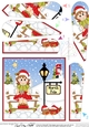 Christmas Little Fairy is at the North Pole Fan Pyramage Topper