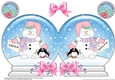 Christmas Snow Globe Shaped Card - Snowman Oli has a Letter for Santa