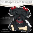 3D Shaped Card  Kit - Little Shih Tzu Dog Star