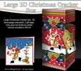 3D Large Christmas Cracker Box - Rudolph is Skating