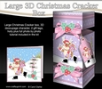 3D Large Christmas Cracker Box - Rudolph is Skating