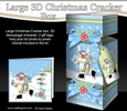 3D Large Christmas Cracker Box - Rudolph is Skating