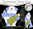 3D Christmas Treat Box Gift Set Mini Kit - Snowman Rio has an Xmas Tree