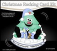 3D Shaped Rocking Christmas Card Mini Kit - Cute Christmas Tree has Xmas Presents