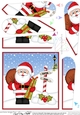 Christmas Santai is at the North Pole Fan Pyramage Topper