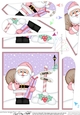 Christmas Santai is at the North Pole Fan Pyramage Topper