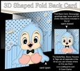 3D Shaped No-Hole Fold Back Mini Kit - Cute Little B-Jay Bird