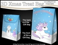 3D Christmas Gift Bag Mini Kit - Cute Little Unicorn Magic