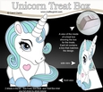 3D Cute Treat Box Gift Set Mini Kit - Cute Little Unicorn Blueberry