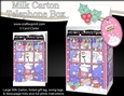 3D Christmas Phone Box Milk Carton Treat Box - Snowball Sam