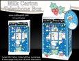 3D Christmas Phone Box Milk Carton Treat Box - Snowball Sam
