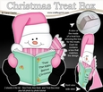 3D Christmas Treat Box Gift Set Mini Kit - Snowman Oli Reads an Xmas Book