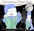 3D Christmas Treat Box Gift Set Mini Kit - Snowman Oli Reads an Xmas Book