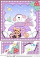 Christmas Snowman Rio 8 x 8 Scalloped Corner Topper
