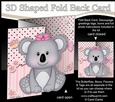 3D Shaped No-Hole Fold Back Mini Kit - Cute Little Koala Kitkat