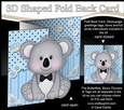 3D Shaped No-Hole Fold Back Mini Kit - Cute Little Koala Kookie