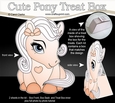 3D Cute Treat Box Gift Set Mini Kit - Cute Little Pony Marmalade
