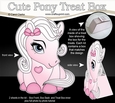 3D Cute Treat Box Gift Set Mini Kit - Cute Little Pony Marshmallow