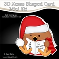 3D Shaped Christmas Card Kit - Bobbin Robin is Carol Singing