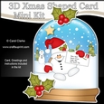 3D Shaped Christmas Snow Globe Card Kit - Snowball Sam