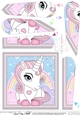 Cute Little Unicorn Fan Pyramage Topper