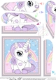 Cute Little Unicorn Fan Pyramage Topper