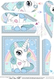 Cute Little Unicorn Fan Pyramage Topper