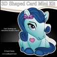 3D Shaped Card Mini Kit - Cute Little Pony Melody