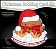 3D Shaped Rocking Christmas Card Mini Kit - Bobbin Robin is making Snowballs