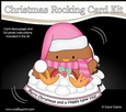 3D Shaped Rocking Christmas Card Mini Kit - Bobbin Robin is making Snowballs