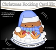 3D Shaped Rocking Christmas Card Mini Kit - Bobbin Robin is making Snowballs