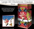 3D Large Christmas Cracker Box - Rudolph is Snowballing