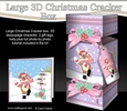 3D Large Christmas Cracker Box - Rudolph is Snowballing
