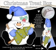 3D Christmas Treat Box Gift Set Mini Kit - Snowball Sam has an Xmas Tree