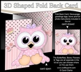 3D Shaped No-Hole Fold Back Mini Kit - Cute Little Olla Owl