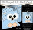3D Shaped No-Hole Fold Back Mini Kit - Cute Little Oscar Owl