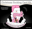 3D Shaped Rocking Christmas Card Mini Kit - Snowman Oli has Xmas Presents
