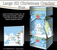 3D Large Christmas Cracker Box -  Snowman Oli has a Sack of Presents