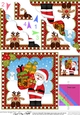 Christmas Santa Fan Pyramage Topper
