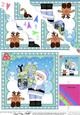 Christmas Santa Fan Pyramage Topper