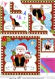 Christmas Santa Fan Pyramage Topper