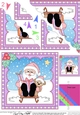 Christmas Santa Fan Pyramage Topper