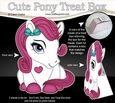 3D Cute Treat Box Gift Set Mini Kit - Cute Little Pony Berry