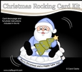 3D Shaped Rocking Christmas Card Mini Kit - Santa has an Xmas Tree
