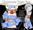 3D Christmas Treat Box Gift Set Mini Kit - Rudolph has an Xmas Cracker